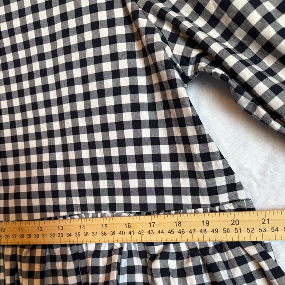 Victoria Beckham Gingham Peplum Top Size XS - Picture 11 of 16
